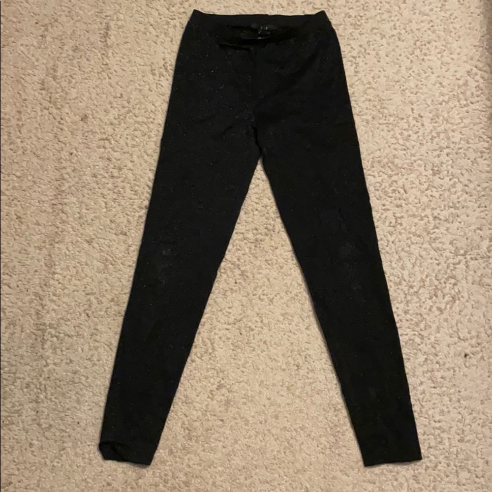 Black sparkle tights